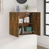 vidaXL Wall Cabinet Smoked Oak 23.6x12.2x23.6" Engineered Wood