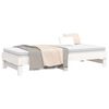 vidaXL Day Bed White Solid pine wood Full Extendable Day Bed