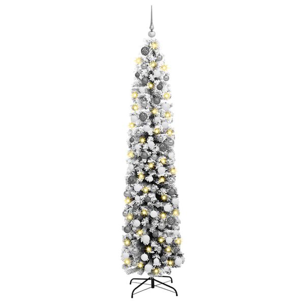 vidaXL Artificial Christmas Tree with 300 LEDs Green 70.87 in