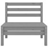 vidaXL Garden Lounge Set Grey Solid Pinewood Medium Modular