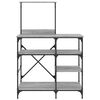 vidaXL Baker's Rack Gray Sonoma 35.4"x15.7"x52" Engineered Wood and Metal