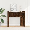 vidaXL Console Table Smoked Oak Engineered Wood 39.4 x 13.8 x 35.4 in