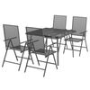 vidaXL Garden Dining Set Anthracite