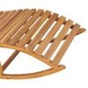 vidaXL Sun Lounger Red and natural wood
