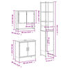 vidaXL Bathroom Furniture Set Brown oak