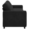 vidaXL 3-Seater Sofa Black 180 cm Velvet