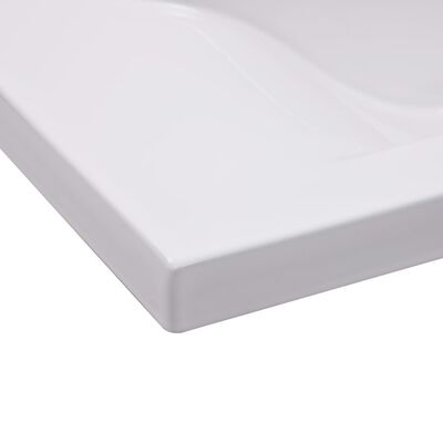 vidaXL Built-in Basin 31.9"x15.6"x7.3" Ceramic White