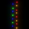 vidaXL LED String Multicolor with dark green cable PVC, copper 65 feet