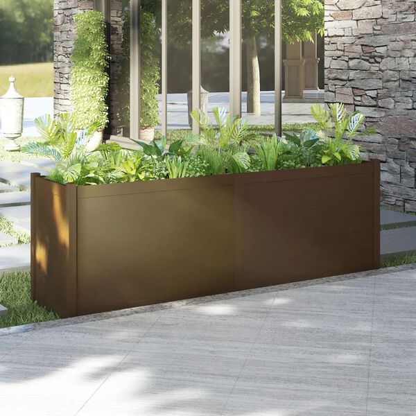 vidaXL Garden Planter Honey brown Solid pinewood
