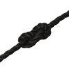 vidaXL Work Rope Black 0.55 " 164.0 ' Polypropylene