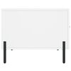 vidaXL Coffee Table White Engineered Wood, Iron Compact Modern
