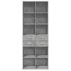 vidaXL Highboard Concrete grey Engineered wood Highboard Rectangular