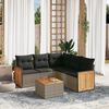 vidaXL Garden Sofa Set Grey PE rattan Large Modular Garden Sofa Set