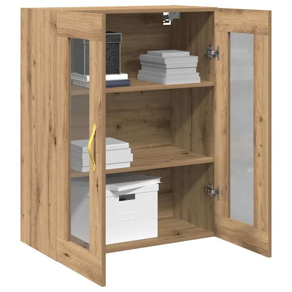 vidaXL Wall Cabinet Wall-mounted Artisan Oak 27.36 x 13.39 x 35.43 in