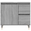 vidaXL Bathroom Cabinet Grey Sonoma Engineered Wood Compact