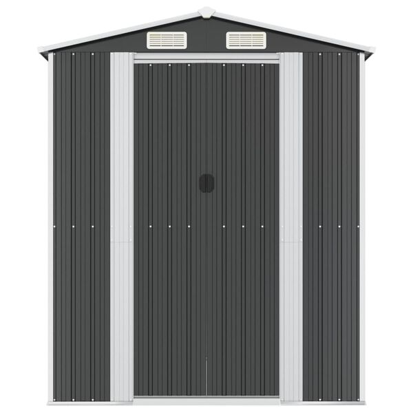 vidaXL Garden Shed Anthracite Galvanized steel 573.5 ft²
