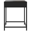 vidaXL Bedside Table Black Engineered wood, steel, glass Medium