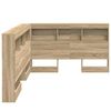 vidaXL Storage Headboard Sonoma Oak 47.24 in Engineered Wood