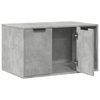 vidaXL Cat Litter Box Enclosure Concrete grey Engineered wood One Size