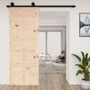 vidaXL Barn Door 31.5x0.7x84.3" Solid Wood Pine