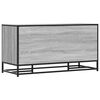 vidaXL Shoe Bench Gray Sonoma Engineered Wood, Metal Medium Shoe Bench