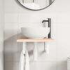 vidaXL Basin Shelf Wall Mounted Steel and Solid Wood Oak