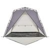 vidaXL Beach Tent 4-Person Gray Quick Release Waterproof