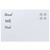vidaXL Wall-mounted Magnetic Board White 23.6"x15.7" Tempered Glass