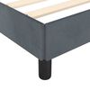 vidaXL Bed Frame With Headboard Dark grey Velvet, plywood, engineered wood