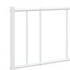 vidaXL Bed Frame White Powder-Coated Steel 47.2x79.1 in Bed Frame