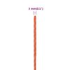 vidaXL Work Rope Orange 0.12 " 820.2 ' Polypropylene