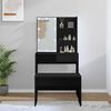 vidaXL Dressing Table Set With Led Black Engineered wood