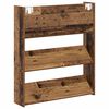 vidaXL Wall Shoe Cabinet Old wood Engineered wood Compact