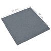 vidaXL Fall Protection Tiles 24 pcs Rubber 50x50x3 cm Grey