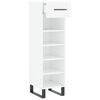 vidaXL Shoe Cabinet White Engineered wood, iron 41.3 in height