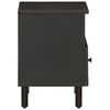 vidaXL Bedside Cabinet Black Solid mango wood, engineered wood, iron