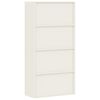 vidaXL File Cabinet White Powder-coated steel Medium
