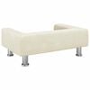 vidaXL Kids Sofa Cream Velvet, Foam, Solid Pine Wood Mini Kids Sofa