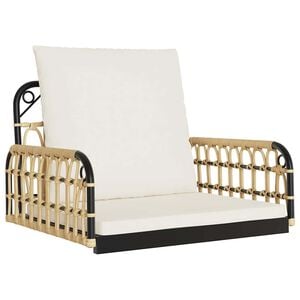 vidaXL Swing Chair Brown and black PE rattan Standard Durable