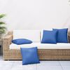 vidaXL Sofa Cushion Set of 4 Royal Blue 100% Polyester 19.7 x 19.7 in