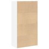 vidaXL Bookcase White Engineered wood Bookcase Rectangular Modern