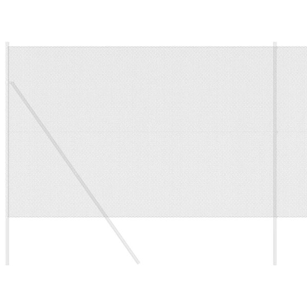 vidaXL Hexagon Fence Gray 5.2‘ x 328.1‘ Steel