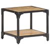 vidaXL Coffee Table Natural mango wood Solid rough mango wood 15.7x15.7 in