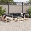 vidaXL Garden Sofa Set Natural Wood Solid Pine wood Large Modular
