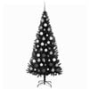 vidaXL Christmas Tree with 300 LEDs with Stand Black 70.9" PVC