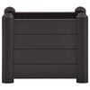 vidaXL Raised Bed Anthracite Polypropylene 16.9 x 16.9 x 13.8 in