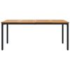 vidaXL Outdoor Tables natural and black 70.9" x 35.4" x 29.5