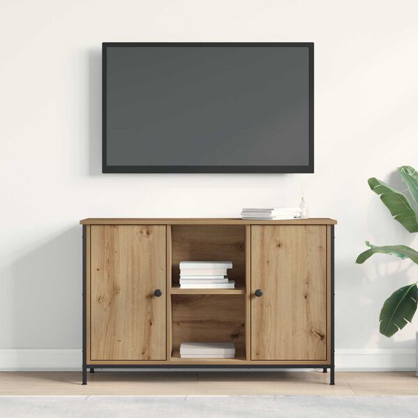 vidaXL TV Cabinet Set Artisan Oak 39.76 x 13.78 x 25.59 in