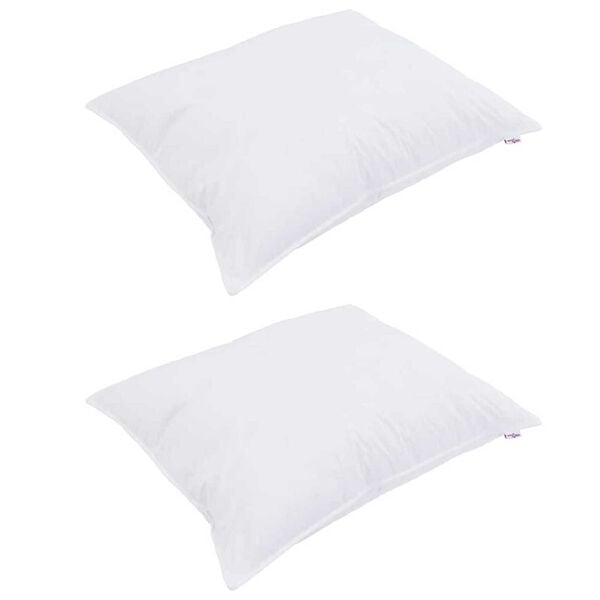 vidaXL Pillow with Pillow 2 pcs White 19.69 x 27.56 in Cotton