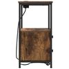 vidaXL Bedside Cabinet 2 pcs Smoked Oak 15.75 x 12.20 x 23.62 in